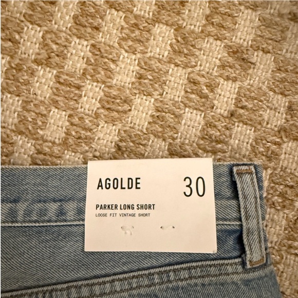 NWT Agolde Parker Long Denim Shorts - Picture 5 of 5